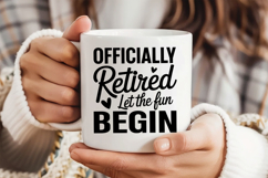 Officially Retired Let the Fun Begin SVG, Retirement SVG Product Image 3