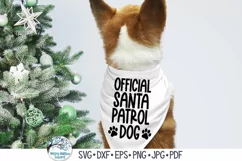 Official Santa Patrol Dog SVG | Christmas Dog SVG Product Image 1
