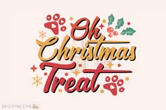 Oh Christmas Treat Christmas SVG T Shirt Design Product Image 1