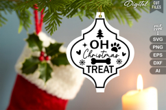 Oh Christmas Treat SVG | Dog Christmas SVG | Dog SVG Product Image 3