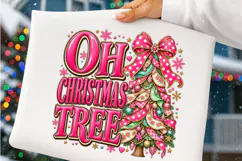 Oh Christmas Tree PNG | Pink Coquette Bow Christmas Tree Png Product Image 3