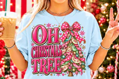 Oh Christmas Tree PNG | Pink Coquette Bow Christmas Tree Png Product Image 4