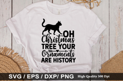 Oh christmas tree your ornaments SVG - Christmas Cat Design Product Image 1
