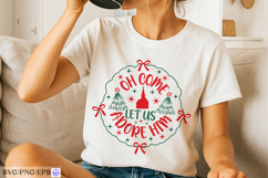 Oh Come Let Us Adore Him SVG Christian Christmas Product Image 2