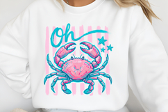 Oh Crab PNG, Funny Coastal Crab PNG Product Image 2