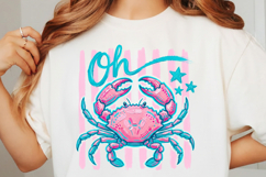 Oh Crab PNG, Funny Coastal Crab PNG Product Image 3