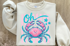 Oh Crab PNG, Funny Coastal Crab PNG Product Image 4