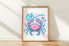 Oh Crab PNG, Funny Coastal Crab PNG Product Image 5