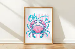 Oh Crab PNG, Funny Coastal Crab PNG Product Image 5
