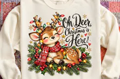 Oh Deer, Christmas Is Here! Cute Christmas Deer Holiday Desi Product Image 4