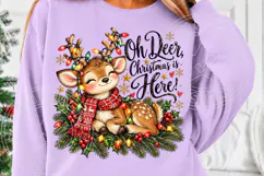 Oh Deer, Christmas Is Here! Cute Christmas Deer Holiday Desi Product Image 5