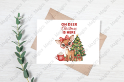 Oh Deer Christmas is Here, Merry Christmas PNG Product Image 3