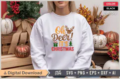 Oh Deer! It's Christmas SVG | Christmas SVG | Holiday SVG Product Image 1