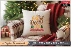 Oh Deer! It&#039;s Christmas SVG | Christmas SVG | Holiday SVG Product Image 4