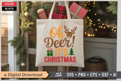 Oh Deer! It's Christmas SVG | Christmas SVG | Holiday SVG Product Image 5