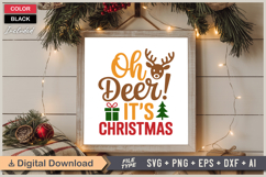 Oh Deer! It&#039;s Christmas SVG | Christmas SVG | Holiday SVG Product Image 6
