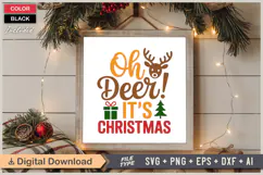 Oh Deer! It's Christmas SVG | Christmas SVG | Holiday SVG Product Image 6