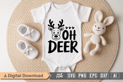 Oh Deer SVG | Baby SVG | Newborn SVG Product Image 1