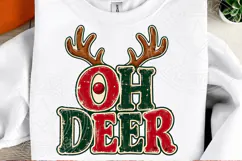 Oh Deer Retro Christmas PNG Product Image 2