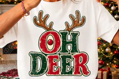 Oh Deer Retro Christmas PNG Product Image 3