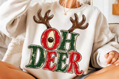 Oh Deer Retro Christmas PNG Product Image 3