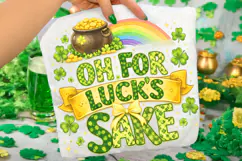 Oh For Luck's Sake PNG, St Patrick's Day PNG, Lucky PNG Product Image 2