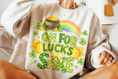 Oh For Luck's Sake PNG, St Patrick's Day PNG, Lucky PNG Product Image 4