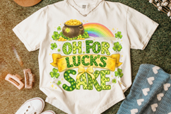 Oh For Luck's Sake PNG, St Patrick's Day PNG, Lucky PNG Product Image 5