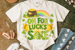 Oh For Luck's Sake PNG, St Patrick's Day PNG, Lucky PNG Product Image 5