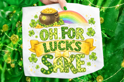 Oh For Luck's Sake PNG, St Patrick's Day PNG, Lucky PNG Product Image 6