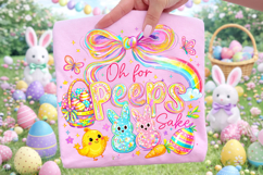 Oh For Peeps Sake Easter PNG, Happy Easter PNG, Easter Bunny Product Image 3