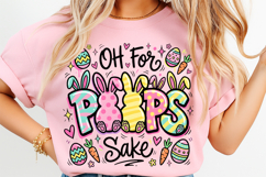 Funny Easter PNG, Easter Sublimation, Oh For Peeps Sake SVG, Easter Shirt Design, Sarcastic Easter PNG, Easter Bunny PNG, Adult Easter Shirt, Teacher Easter PNG, Easter Quote SVG, Peeps PNG