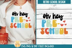 Retro Back To School Quote on Shirt Mockup
