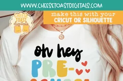 Retro Back To School Quote on Shirt Mockup