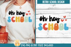 Retro Back To School Quote on Shirt Mockup