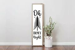 Oh Holy Night SVG , Porch Christmas Sign SVG , Christmas SVG Product Image 3