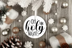 Oh holy night SVG, Festive Holiday SVG, Christmas SVG Product Image 3