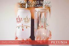 CHRISTMAS CAN GLASS CUT FILE BEING USED AS A CHRISTMAS BEER CAN GLASS WRAP PRINT