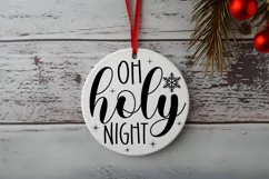 Oh holy night SVG, Festive Holiday SVG, Christmas SVG Product Image 2