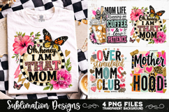 Trendy Mama PNG , Retro Collage Mama 4 Designs Sublimation Product Image 5