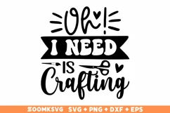 Crafting SVG, Crafting PNG, Craft SVG, Crafting quotes SVG Product Image 1