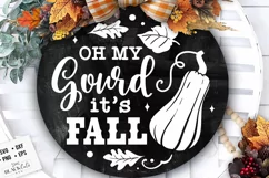 Oh my gourd it's fall door hanger svg, Fall Door Hanger svg Product Image 3