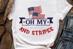 Oh my stars & stripes SVG , Fourth Of July SVG Product Image 3