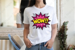 Oh My What Pop Art Phone Girl Sublimation PNG Design Product Image 2