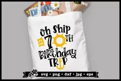 Oh Ship it's my 70th Birthday Trip SVG | Birthday SVG Product Image 1