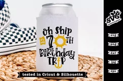 Oh Ship it's my 70th Birthday Trip SVG | Birthday SVG Product Image 3