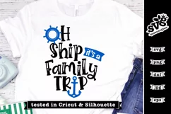 Oh Ship it's a Family Trip SVG | Cruise SVG Product Image 3