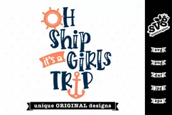 Oh Ship it's a Girls Trip SVG | Cruise Tshirt Design Product Image 4