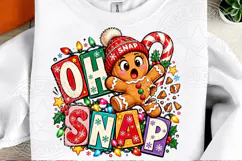 Oh Snap Gingerbread Funny Broken Gingerbread Man Christmas P Product Image 2