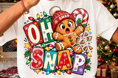 Oh Snap Gingerbread Funny Broken Gingerbread Man Christmas P Product Image 3